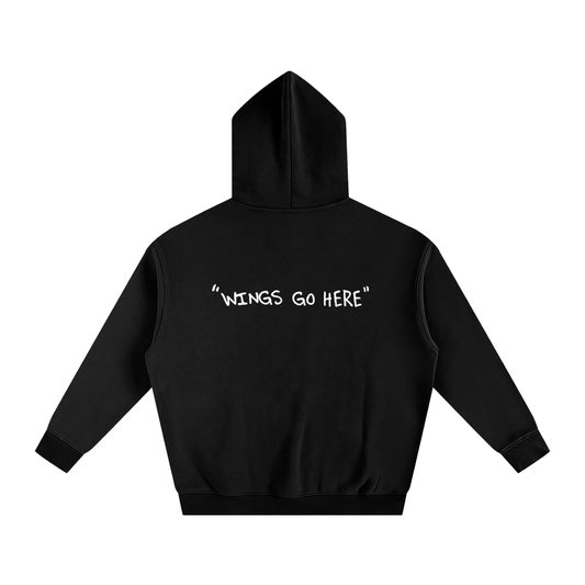 "WINGS GO HERE" HOODIE