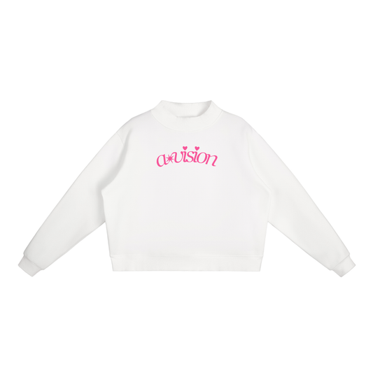 a*vision Valentine’s day mock neck sweater